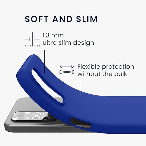 Miniatura 2 de kwmobile Funda compatible con Xiaomi Redmi Note 11  Note 11S - Funda trasera de TPU suave - con aspecto metálico - Violeta metálico