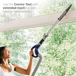 Shark Upright Vacuum, Navigator Lift-Away Deluxe with Large Dust Cup Capacity, HEPA Filter, Swivel Steering, Upholstery Tool & Crevice Tool, Blue, NV360