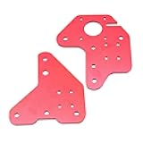 Ender3 CR10 Dual Z-Axis MGN12C Linear Rails Kit with Fix Plate Mount Bracket for Ender 3 / Pro / V2 CR-10/10s 3D Printer Reliable(Back Plate)