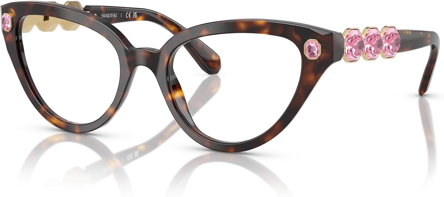 Swarovski womens Sk2028 Cat Eye Prescription Eyewear Frames