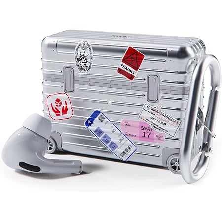 VISOOM Airpods Pro 2/1 Case Cover Transparent Mit Reinigungsset - Blue Flower Design