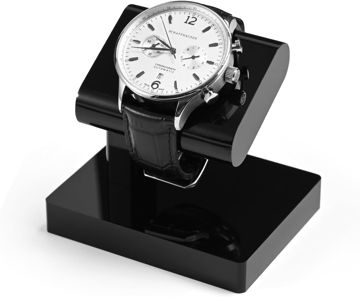 Oirlv Acrylic Watch Stand, Single Watch Holder & Jewelry Display, Black