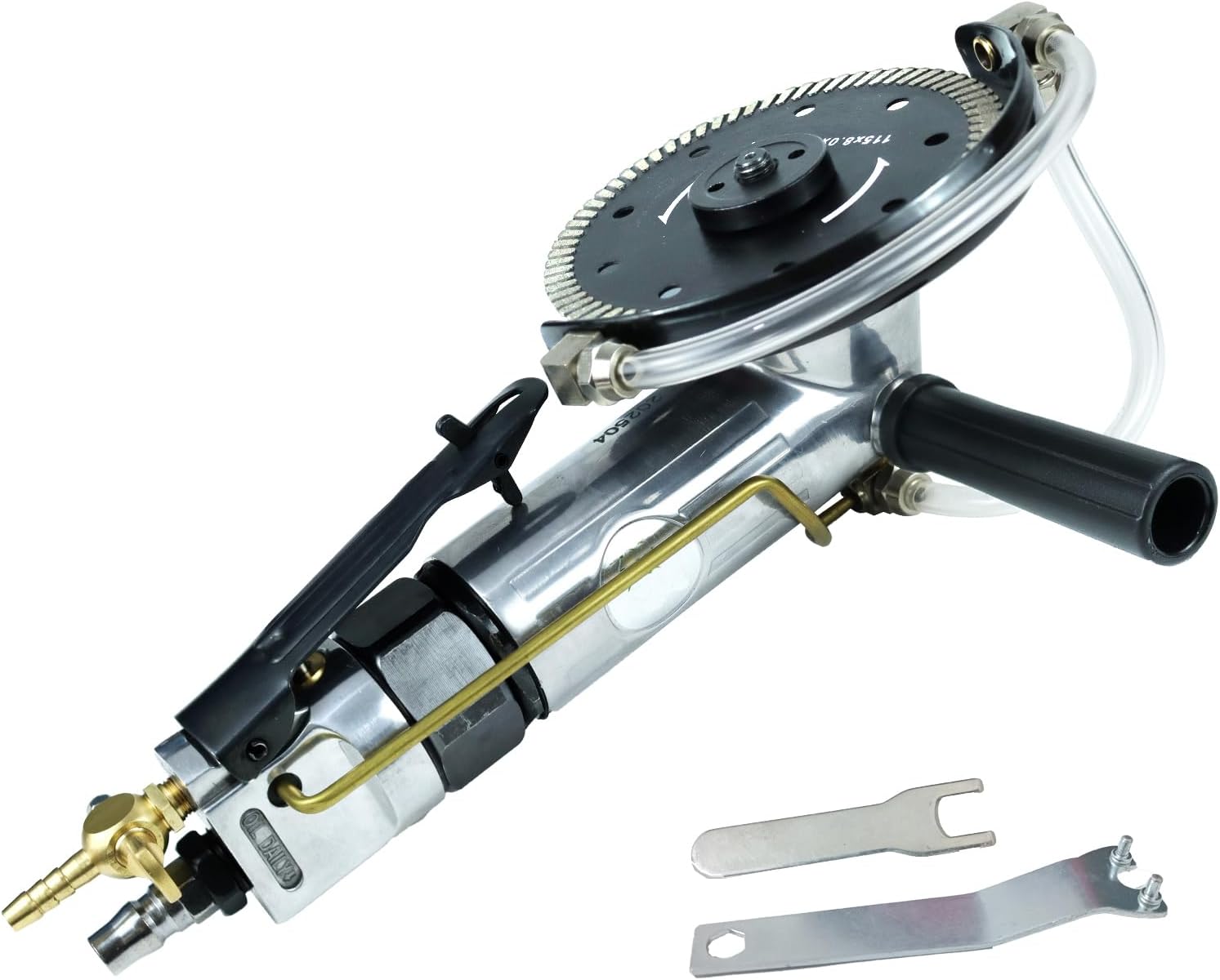 Air Angle Grinder, 4-1/2 inch Grinder Tools with Grinding and Cutting Wheels, Wet Grinder Machine for Marble, Granite, Stone, also for Cutting, Grinding, Polishing and Rust Removal