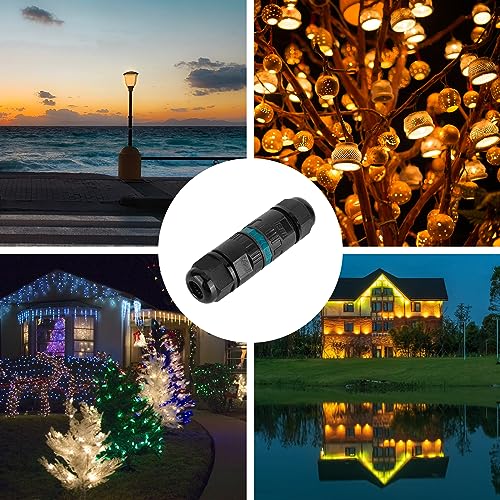 Kabelverbinder Wasserdicht Ip68 - Kabelverbinder Wasserdicht 3-Polig Erdkabel Verbindungsmuffe Für Ø3-12 Mm Kabeldurchmesser,2 Stück Verteilerdose Außen Wasserdicht Verbindungsbox Schwarz