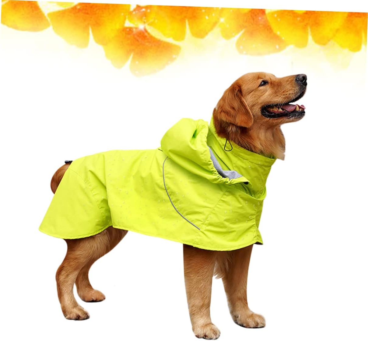 Raincoat for Dogs Pet Rain Jacket High Collar Nylon Stylish and Comfortable XL
