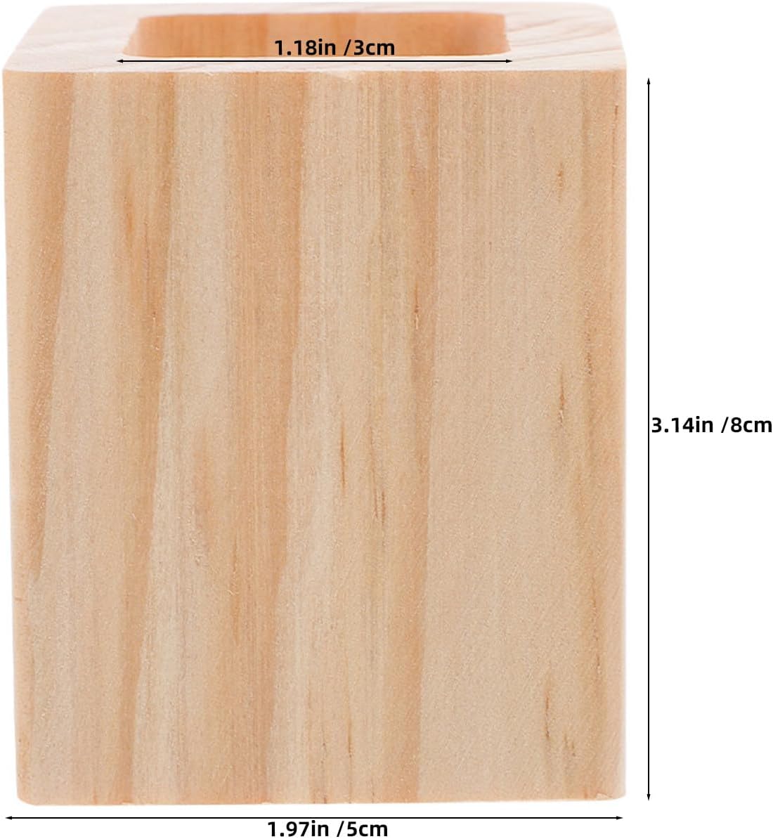 4pcs Bed Risers Heavy Duty, Furniture Risers, Lift 2"/5cm for Couch, Sofa, Table, Chair Square Wood Furniture Extenders, Height Increasing Pad 3x3cm/1.2x1.2'' ID