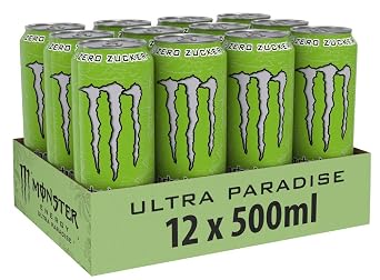 Monster Energy Ultra Paradise - Caffeinated Energy Drink with Combination