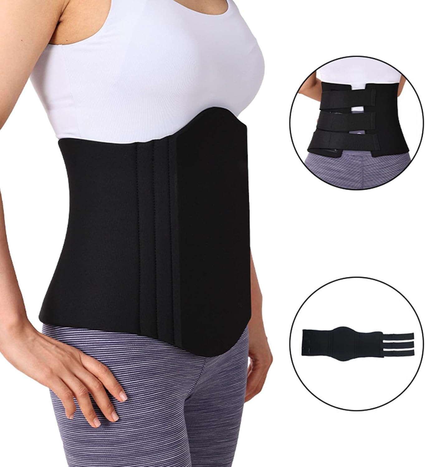 Abdominal 360 Ab Board Post Surgery Lipo Foam and Compression Boards for Liposuction,One Size,Black Abdominal Compr
