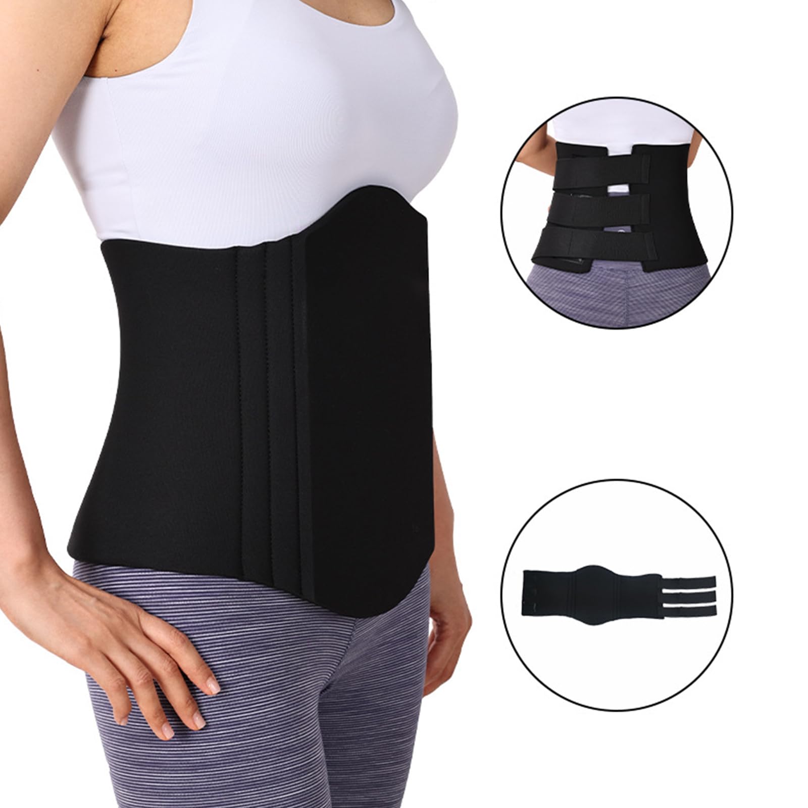 Tavola Addominale 360 Schiuma Board Post Liposuzione Vita Pancia Wrap Board per Recupero Taglia, Nero