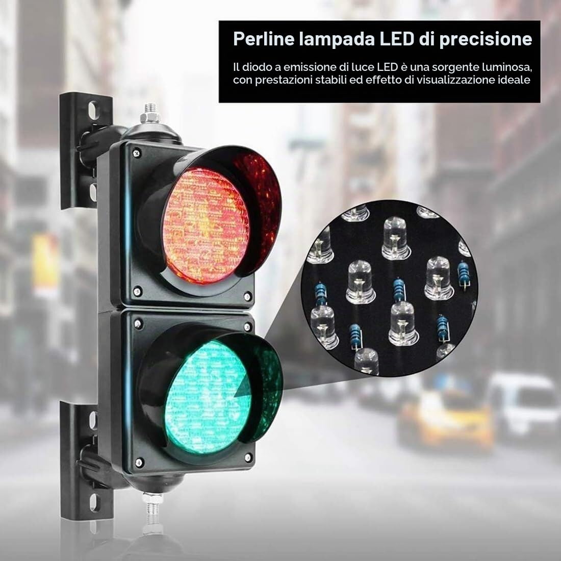 Semaforo, Semaforo stradale a LED, Semaforo da parete con telecomando, adatto for caselli autostradali, autolavaggi(220V)