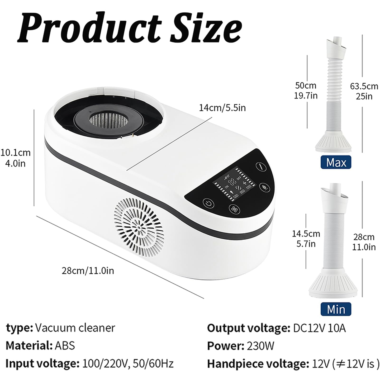 Amazon.co.jp: ネイル集塵機 230W ネイル掃除機 LEDスポットライト付き