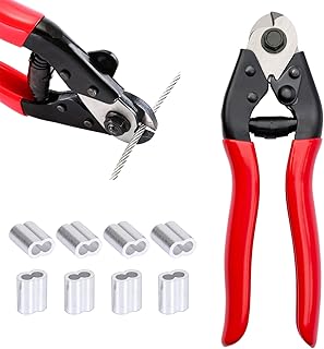 Sponsored Ad - Cable Cutter Heavy Duty Stainless Steel Aircraft Up To 5/32", Wire Rope Cutter for Deck Stair Railing Stron...