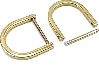 Vista 43 de 4 Piezas Anillos en D de Servicio Pesado Atornillables con Grillete de 1-1/2 Pulgadas Negro Gunmetal Forma de U Anillo D de Repuesto para Bolso