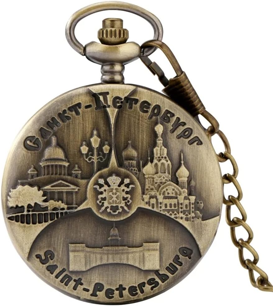 DDDCF Classic quartz pocket watch antique brass pocket watch wall clock Arabic numerals analog