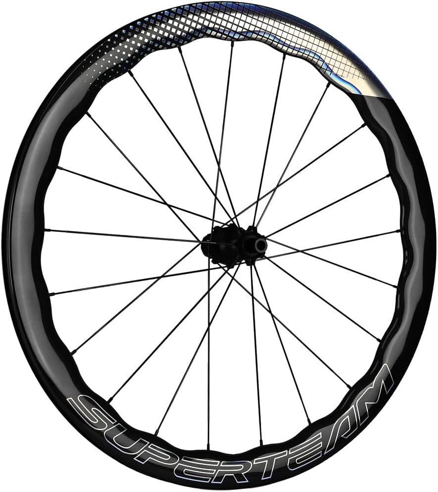 SUPERTEAM Carbon Disc Wheel 50CU-28-CC Tubeless 700C Cycling Wheel Black