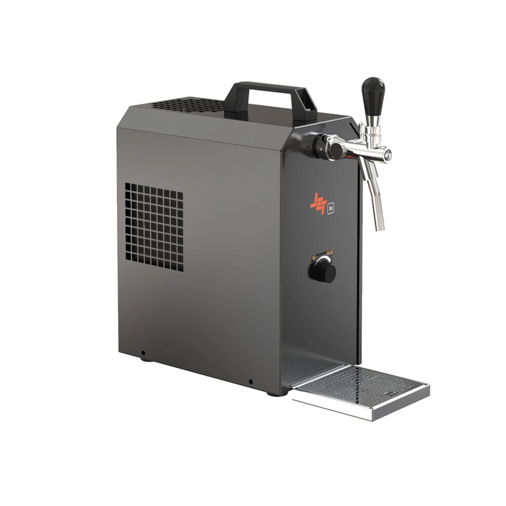 Set completo impianto di spillatura birra Jet 30K con pompa ad aria, raffreddatore in linea monocanale a secco, 35 l/h, testa di spillatura inclusa, set di tutti attacco fusto birra