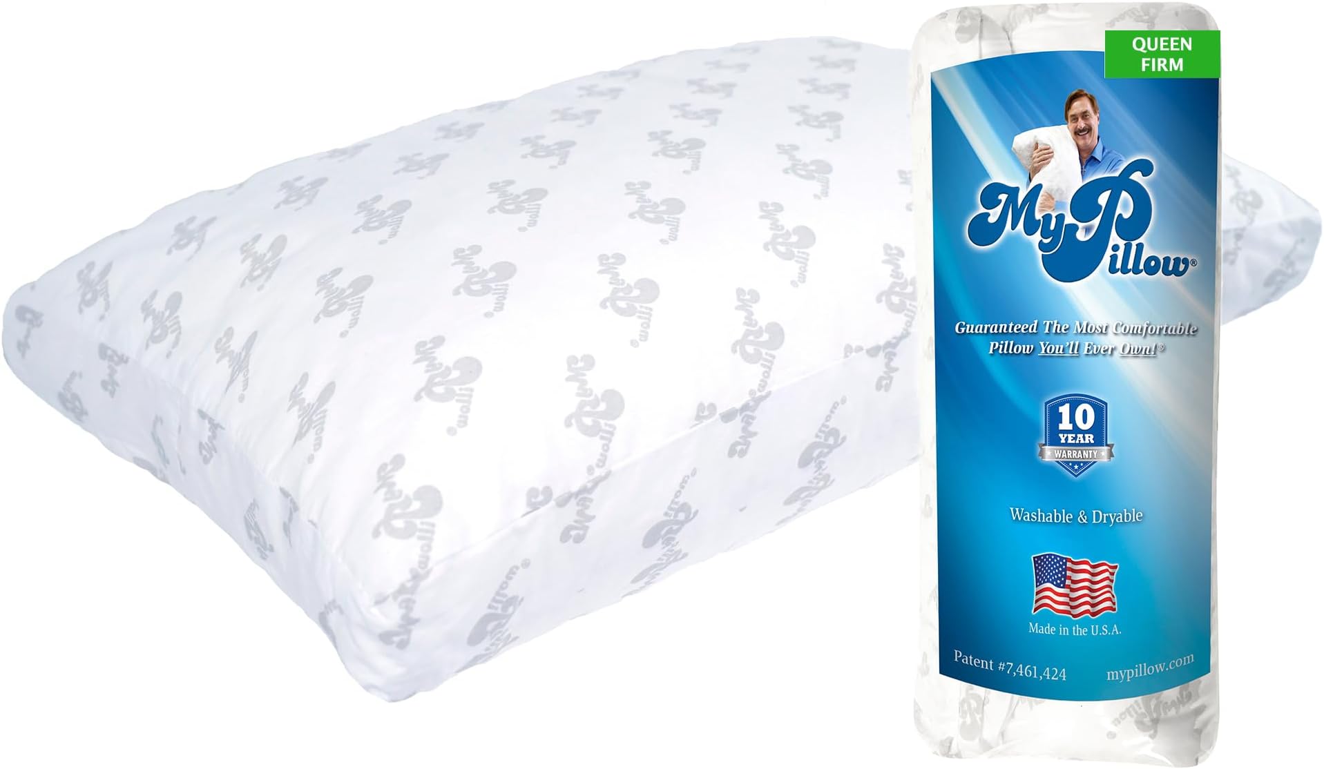 My Pillow Premium Series Standard/Queen Green Firm Fill