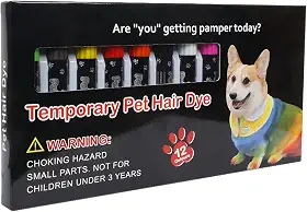 Tintura de cabelo para cães | Marcador de cor para filhotes, cores vibrantes, kit de marcadores de tintura de pelo de cães para festas à fantasia, coloração criativa, festival