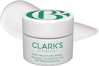 Clark's Botanicals Deep Moisture Mask, Target Dryness, Redness & Inflammation, Stimulate Collagen Production, All Skin Types, 2-in-1 Moisturizer & Invisible Mask (1.7 Fl Oz (Pack of 1))