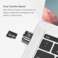 Vista 17 de USB C Micro SD Card Reader (Pack of 2 Pcs), BorlterClamp Type C OTG TF Memory Card Reader Compatible with Laptop, MacBook, Tablet, Smartphone