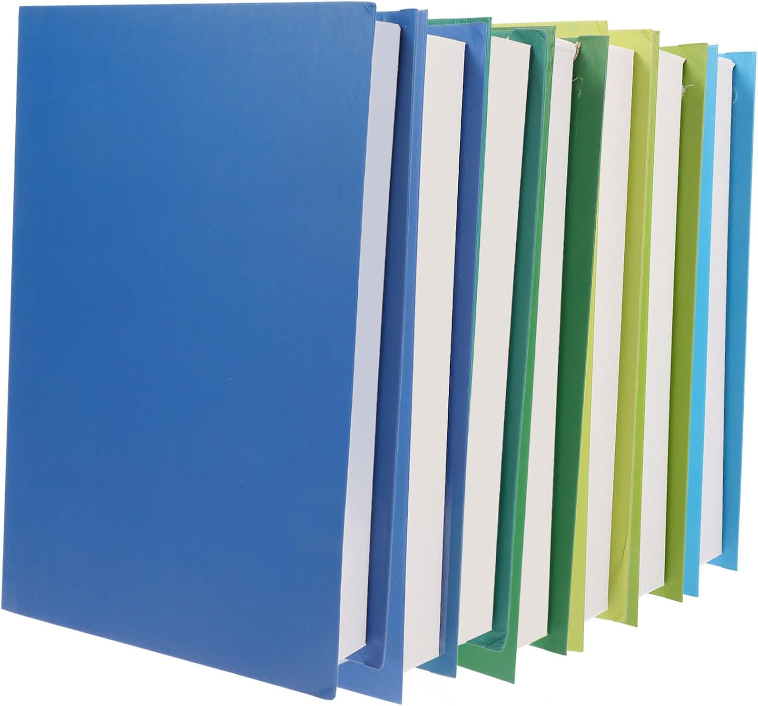 7pcs Gradient Faux Books Decorative Models for Home and Office Shelf Decor Chic Simulation Book Props for Bookshelf Desk and Table Centerpiece