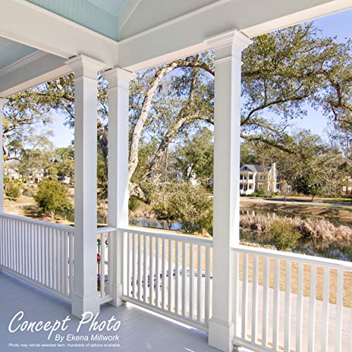 Ekena Millwork FLT03X00TR Traditional Flat Trim, 3 7/8\"H x 3/8\"P x 94\"L, Primed