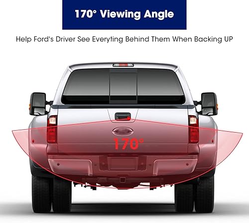 Miniatura 4 de Manija de puerta trasera con cámara de respaldo de visión trasera de repuesto para Ford F150 (2005-2014), F250F350F450F550 (2008-2016), conector RCA