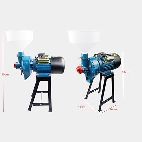 Miniatura 3 de Molinillo de granos, molinillo eléctrico de 2200 W 110 V en seco húmedo y seco, máquina de mantequilla de maní con embudo, molinillo de cereales