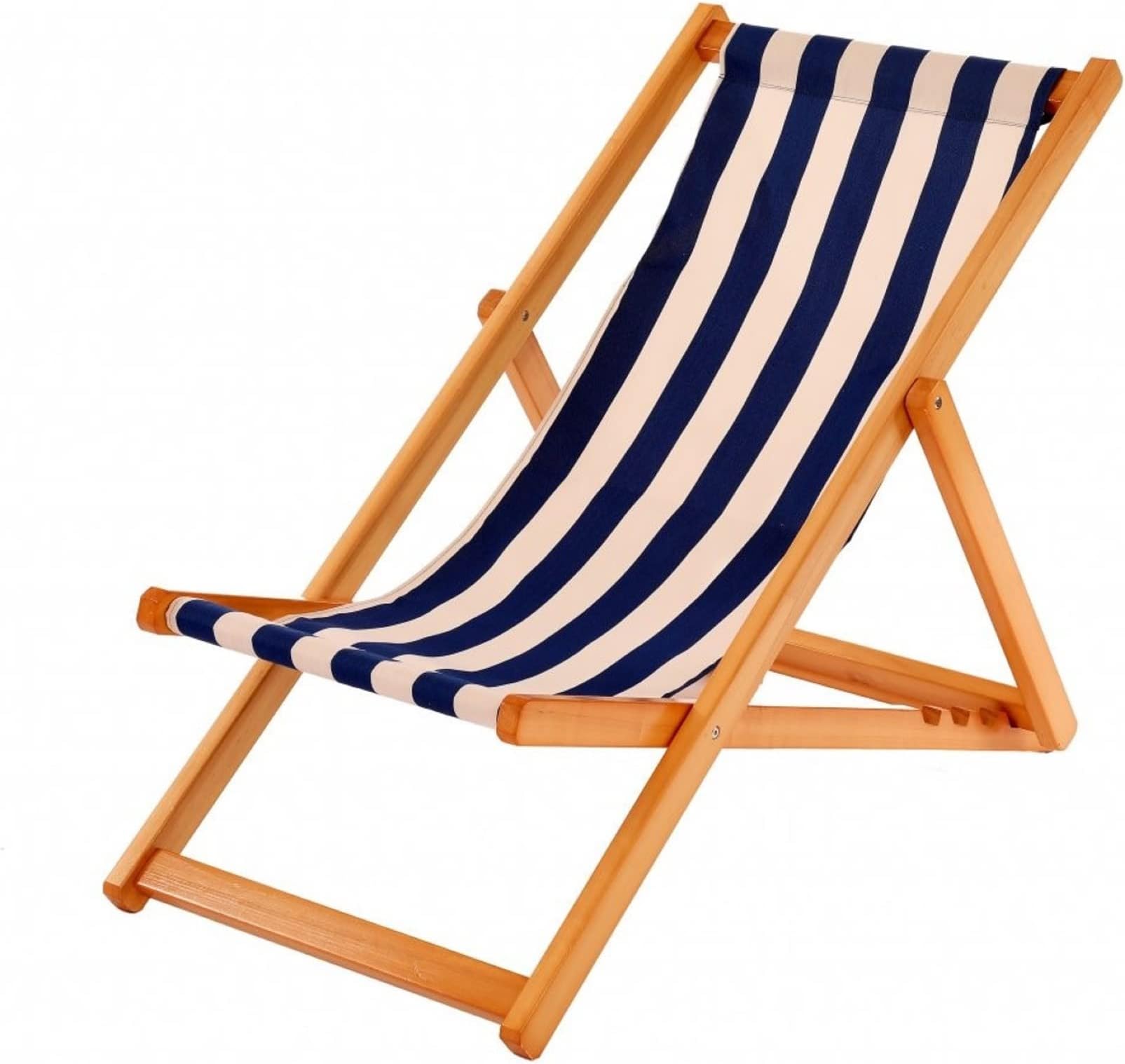 Oypla Traditional Folding Hardwood Garden Beach Deck Chairs Deckchairs