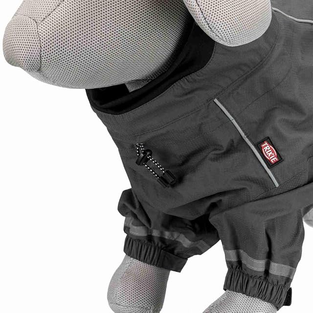 Foto 5 de 8 de Trixie Vaasa Chubasquero para Perros, Gris, 36 cm