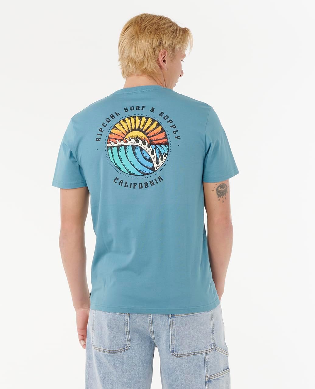 Rip Curl Men's Graphic Short Sleeve Crew Neck T-Shirt, Standard Fit