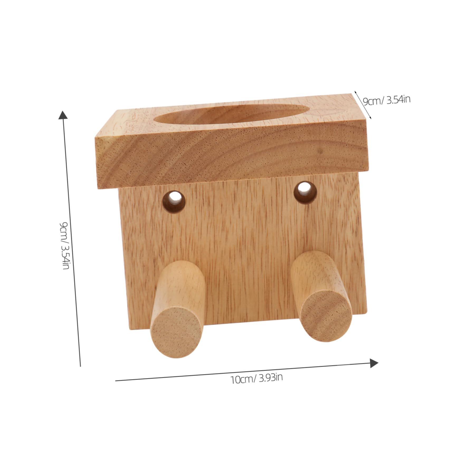 Happyyami 1Pc Durable Wooden Baseball Bat Display Rack Multifunctional Support for Hockey Sticks Softballs Sturdy Vertical Holder for Home Decoration Texture