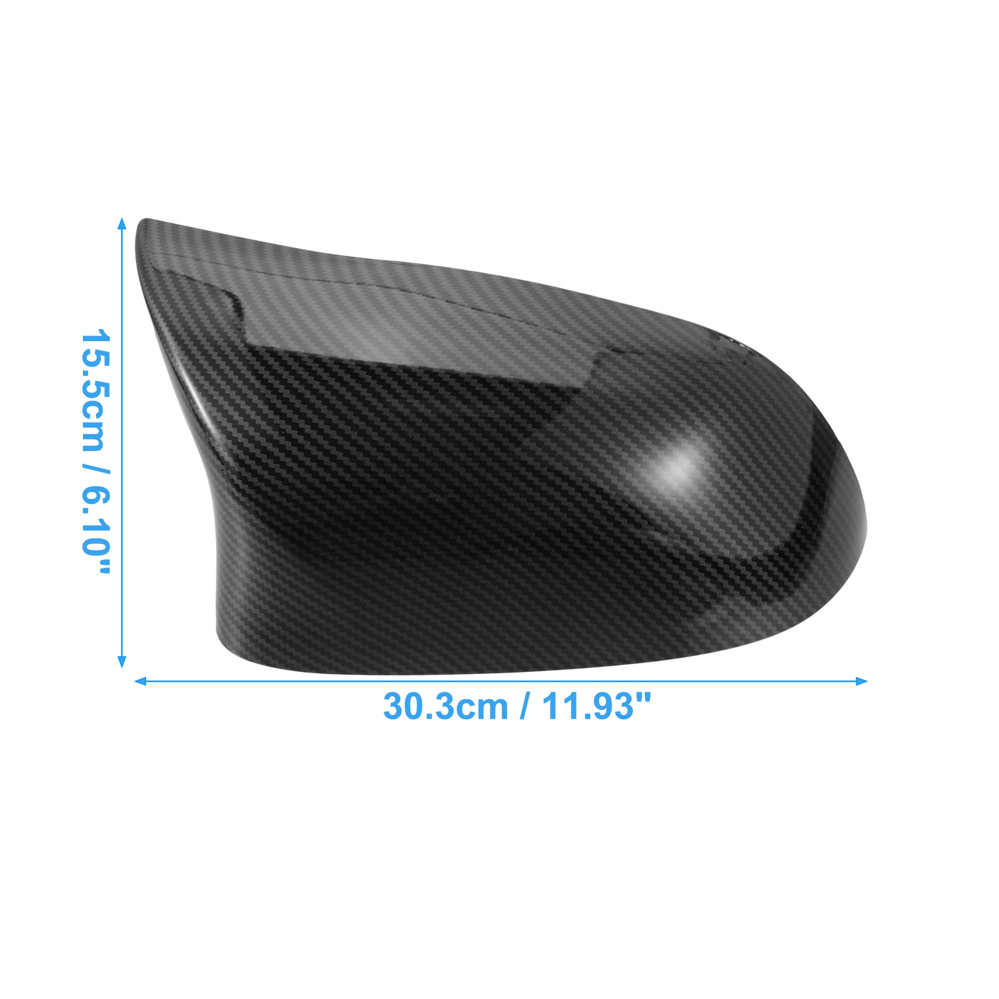 X AUTOHAUX Coche Trasero Vista Espejo Cubierta para BMW X3 Serie - 2uds Negro