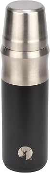 Captain Stag UE-3640 Sports Bottle, Water Bottle, Hollow Cup, HD Double Stainless Steel Bottle, Vacuum Insulated, Cold Retention, 22.0 fl oz 650 ml, Black