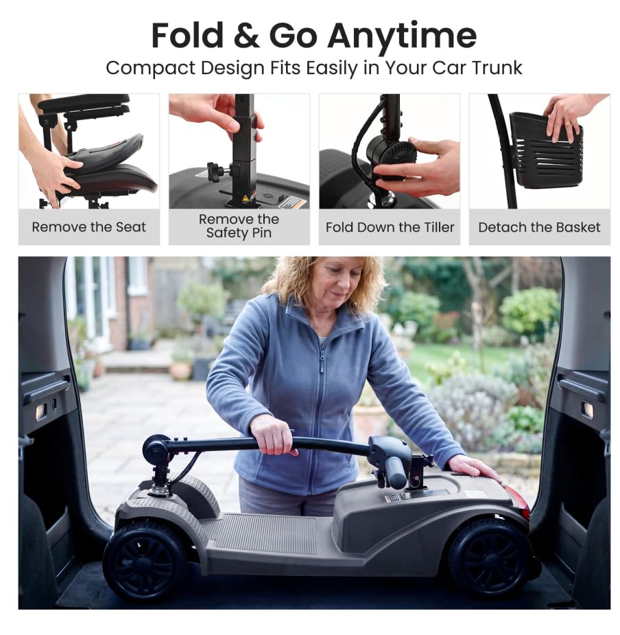 WAYCARE 4-Wheel Electric Mobility Scooter