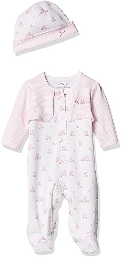 Little Me baby-girls Footie and Hat