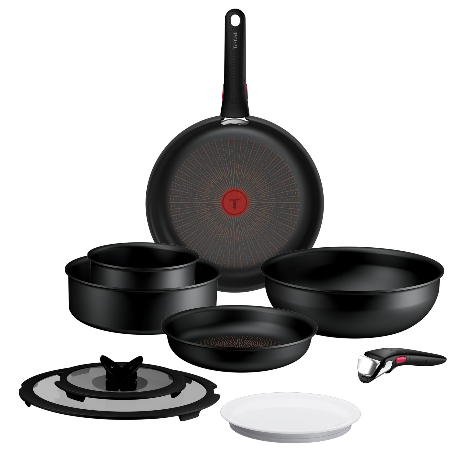 Ingenio Explore, Batterie de cuisine 10 pièces, Empilable, Revêtement antiadhésif