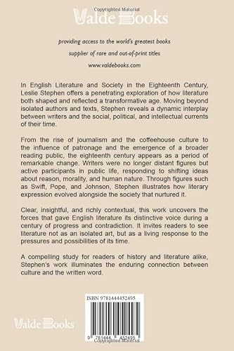 English Literature and Society in the Eighteenth Century