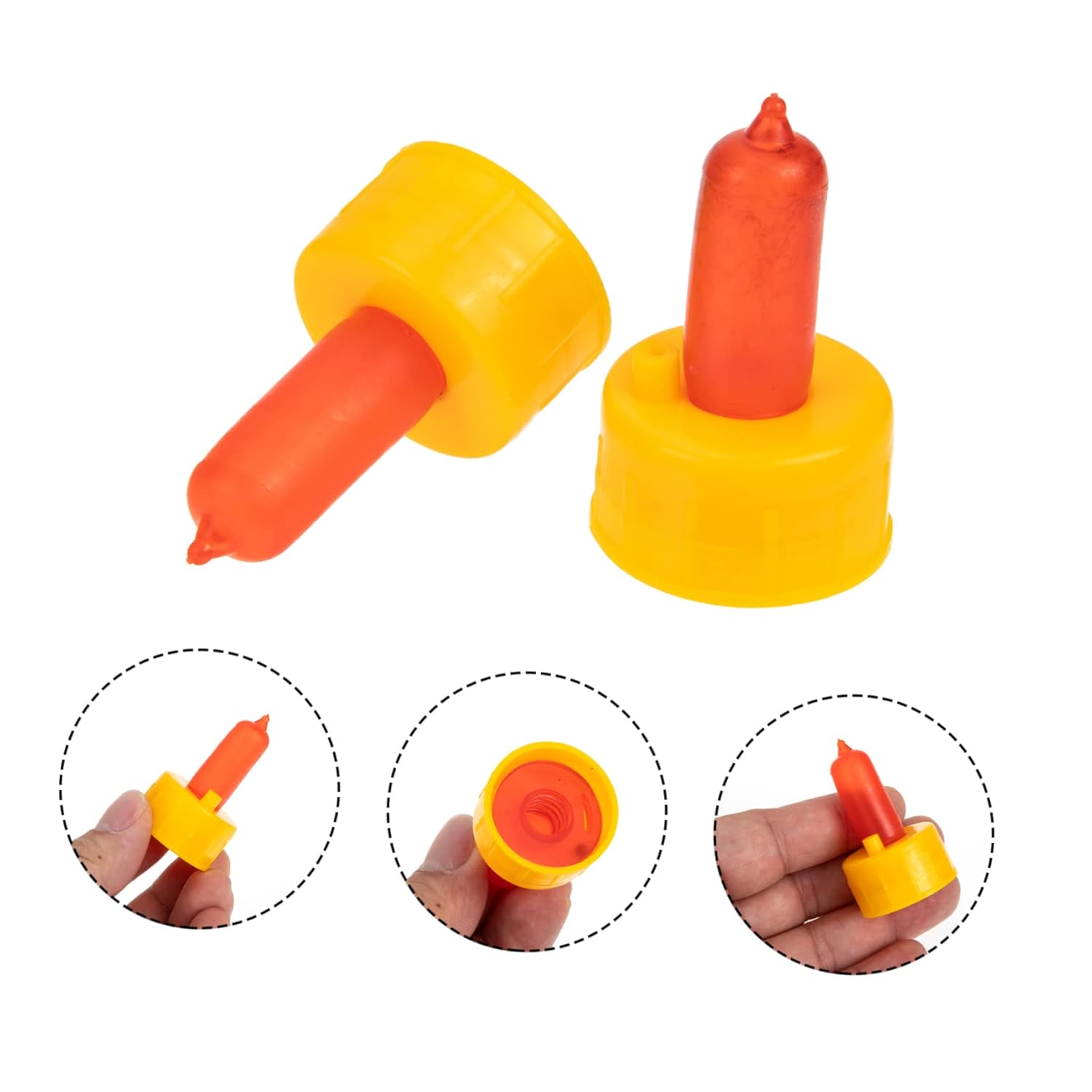 POPETPOP 5sets Lamb Nursing Bottle Nipples Lightweight Feeding Tools for Young Livestock Like Calves and Piglets Portable Design for Easy Outdoor Use 10pcs*5