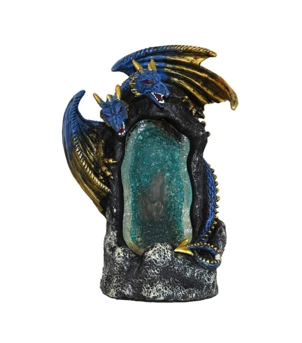 Incense Burner Incense Burner Decor Resin LED Dragon Backflow Holder Home Aromatherapy Ornament Home Decor