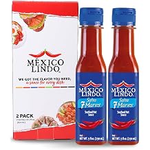 Mexico Lindo 7 Mares Hot Sauce Display, 5 fl oz, Pack of 2