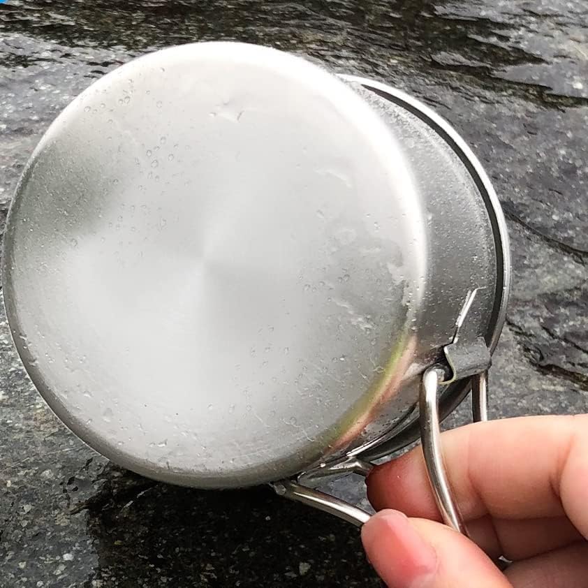 Miniatura 6 de Taza de café plegable de acero inoxidable para acampar, juego de 4 tazas para equipo de supervivencia