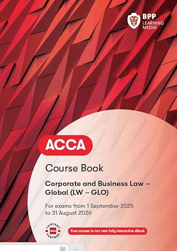 BPP Learning Media ACCA Corporate and Business Law (Global) Course Book.