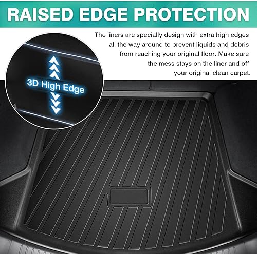 Miniatura 5 de Mixsuper Alfombrillas de suelo y revestimiento de carga para Mazda CX-5 2017-2023 CX5 para todo tipo de clima, antideslizantes, duraderas, juego de