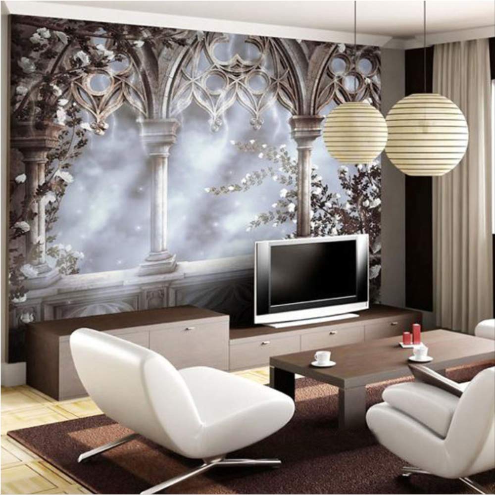 Papier peint panoramique 3D classique européen salon chambre 274x254cm