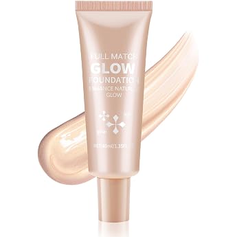 Boobeen Liquid Foundation Makeup Waterproof Dewy Foundation with Light Shimmer Illuminator Highlighter Luminous Silk Foundation to Improve Natural Skin Shine