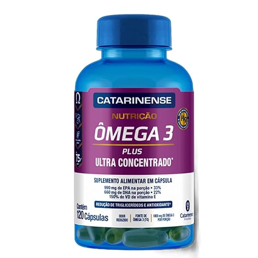 Ômega 3 Plus - 120 Cápsulas - Catarinense Nutrição