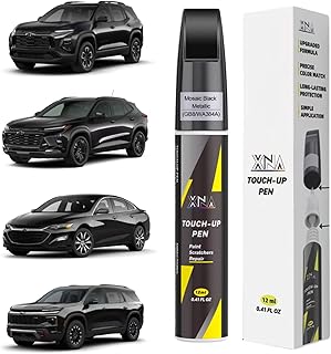 XNA Car Touch Up Paint (Mosaic Black Metallic(GB8/WA384A)) for Chevrolet, 2 in 1 Car Scratch Remover with Pen Tip and Brush, Exact Color-Matched for Car Paint Scratch Repair, Quick & Easy Fix