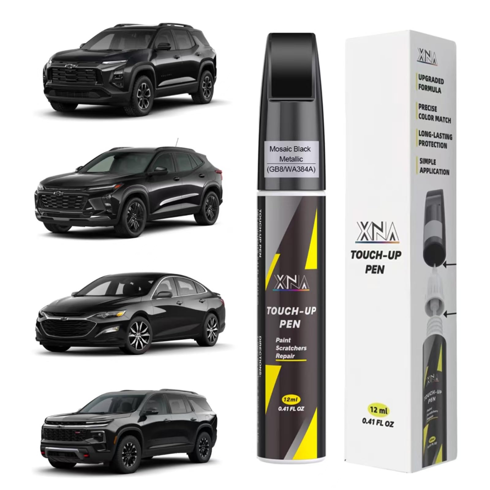 Amazon.com: XNA Car Touch Up Paint (Mosaic Black Metallic(GB8