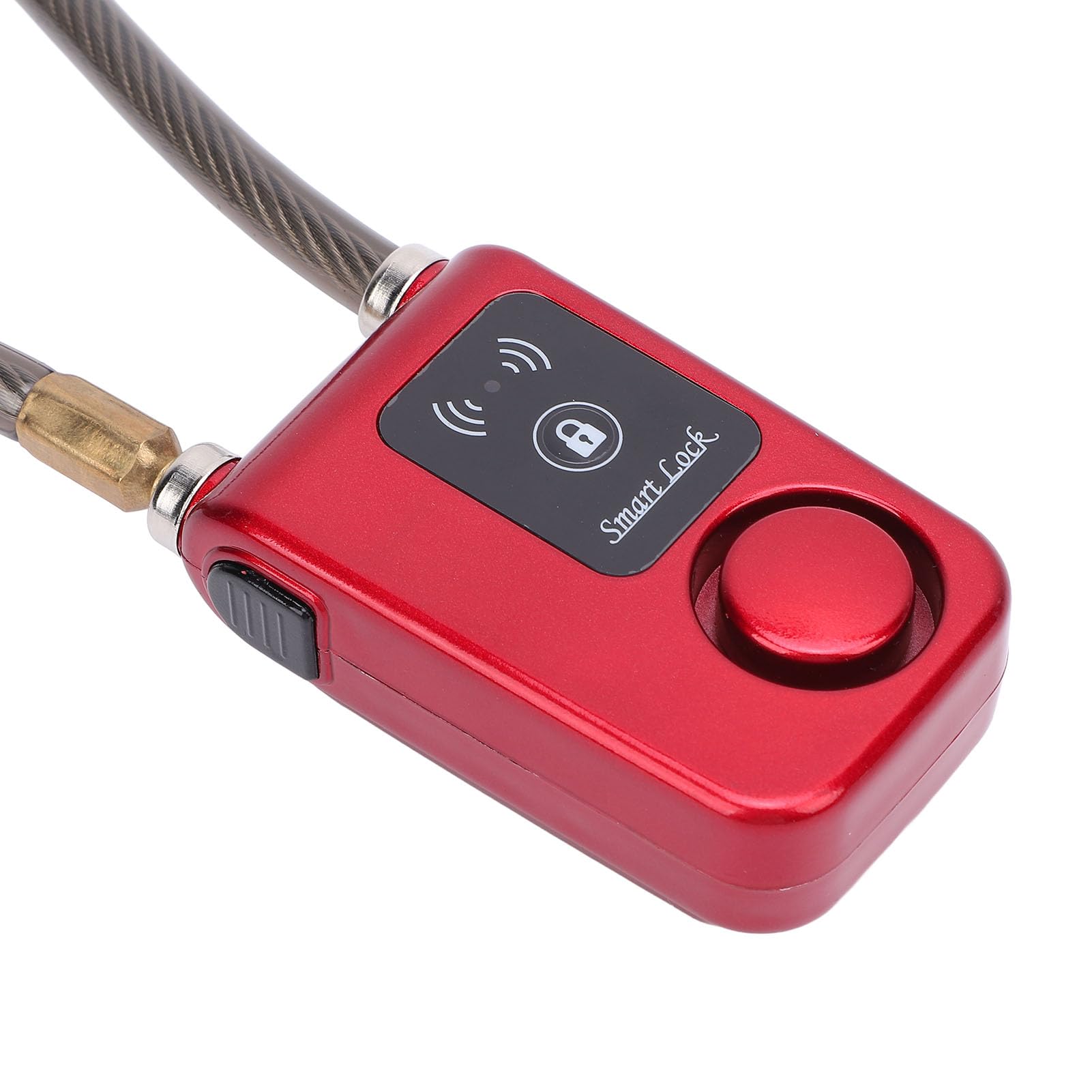Serrure de Moto Bluetooth sans clé, étanche, Alarme de Cyclisme, pour la Prévention du Vol, Anti-coupure, Serrure Intelligente pour Cyclistes (rouge)